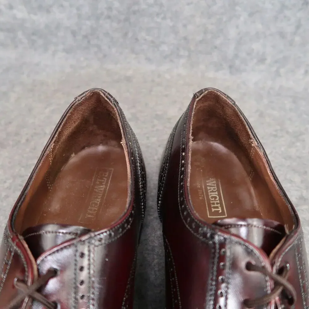ET Wright Shoes Mens 10 Oxford Derby Wingtip Brogue Leather Classic Dress Formal